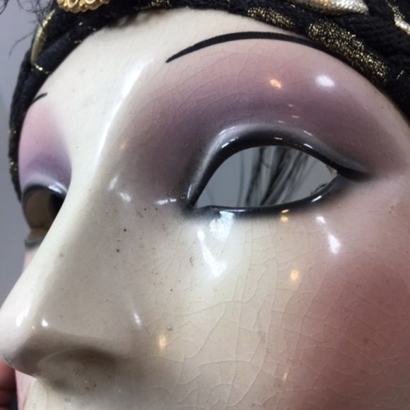 Clay Art Ceramic Decorative, Collectible Face Wall Mask - Picture 6 of 16